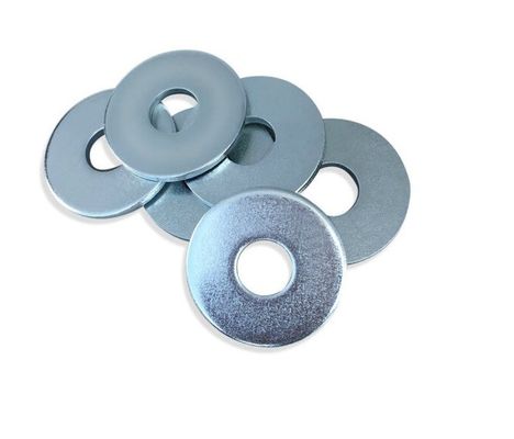 Joints ronds plats métriques plats galvanisés d'acier doux de rondelles à ressort de DIN125A
